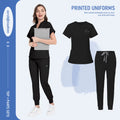 Derma Zenith V-Neck Medical Scrub Jogger Set