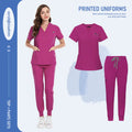 Derma Zenith V-Neck Medical Scrub Jogger Set